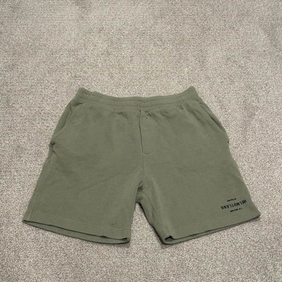 Helmut Lang Other - Helmut Lang Olive Green Athletic Ribbed Terry Shorts